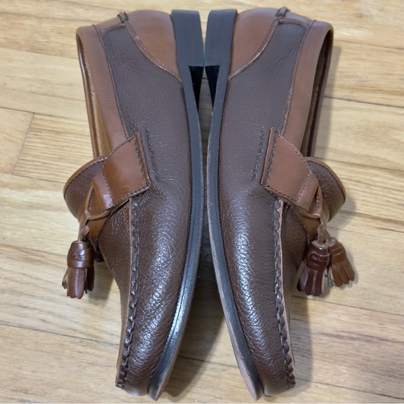 Florsheim Brown Classic Tasseled Leather Slip-On Loafers Size 10.5  D - Picture 6 of 10